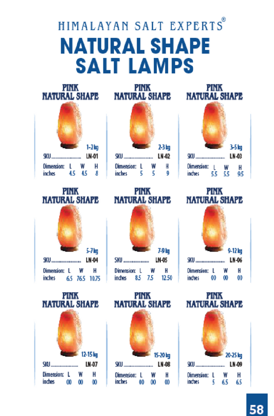Himalayan Salt Lamp Natural Shape 1 To 2 Kg