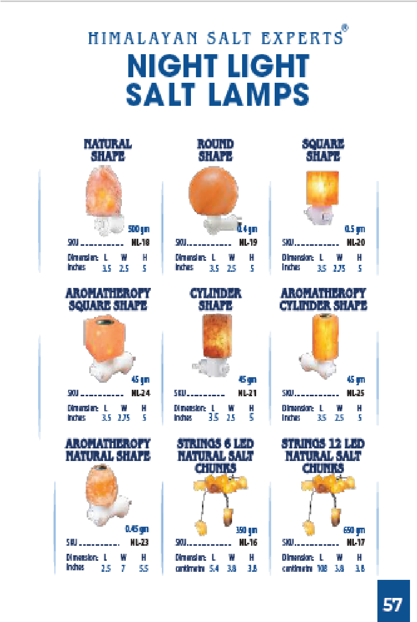 Himalayan Pink Salt Plug-In Night Lights & String Lights