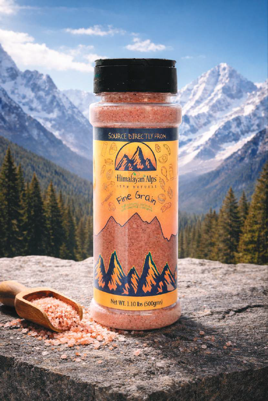 Himalayan Light Pink Salt in 450 gram, Plastic ( Sleek Shaker With Butterfly Cap)