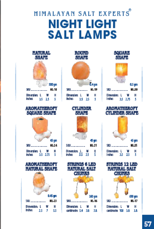 Himalayan Salt Night Light Lamp Natural Shape