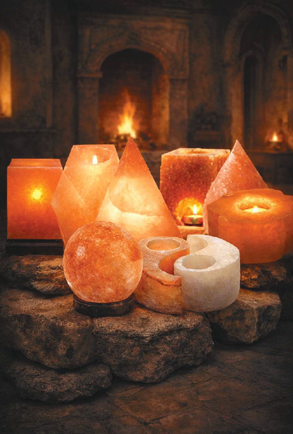 Himalayan Salt Tea Light Candle Holder – Ying Yang Shape
