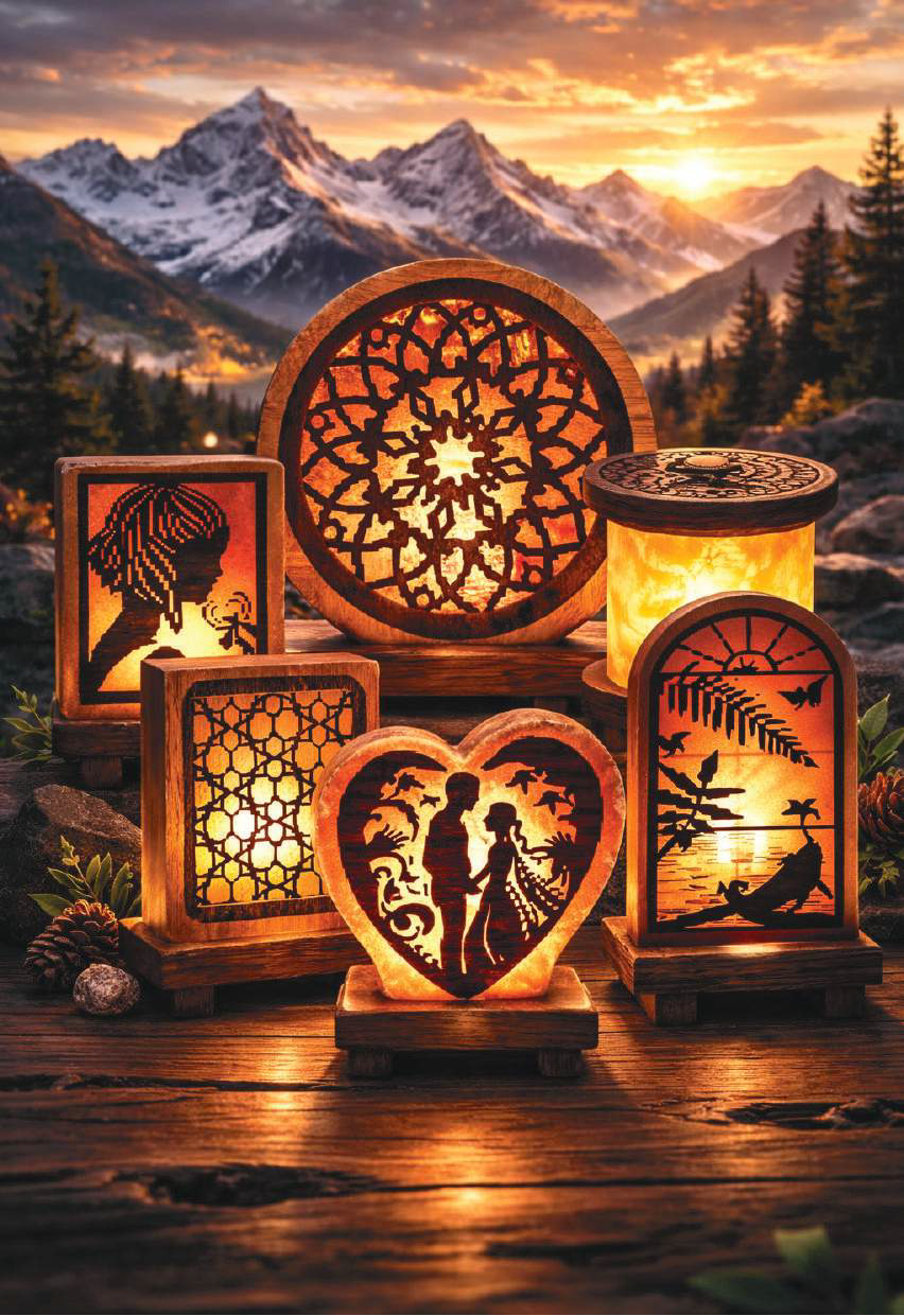Himalayan 3D Ying Yang Salt Lamp