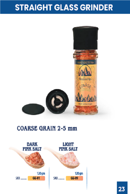 Himalayan Light Pink Salt 2-5Mm Coarse Salt Glass Grinder 200Grm