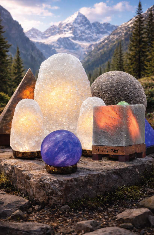 Himalayan Snow White Lamp Natural Shape 2 To 3 Kg