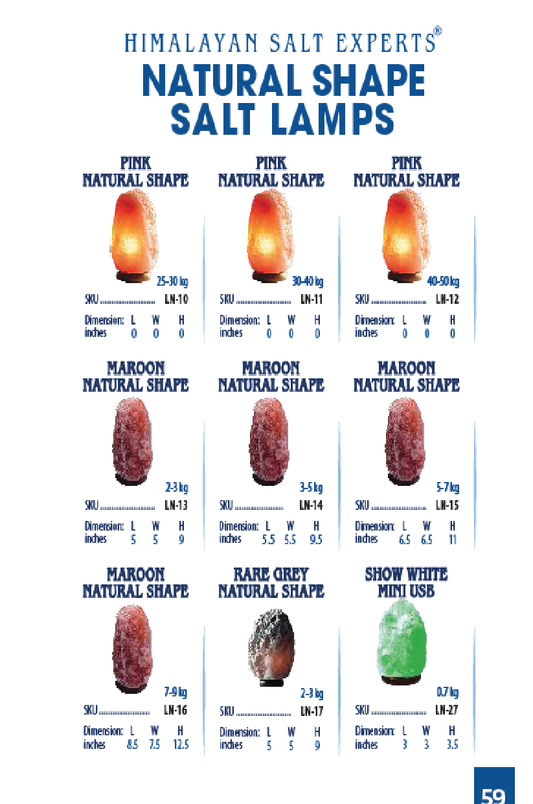 Himalayan Maroon Salt Lamps Natural Shape 2 To 3 Kg