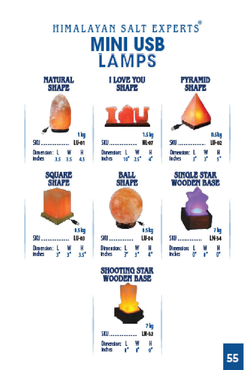 Mini USB Himalayan Pink Salt Lamp - Handcrafted Natural Crystal Night Light