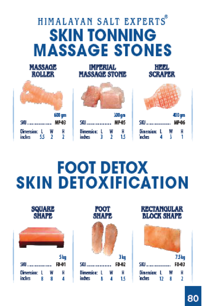 Himalayan Salt Massage Stones & Foot Detox Blocks | Salt Experts