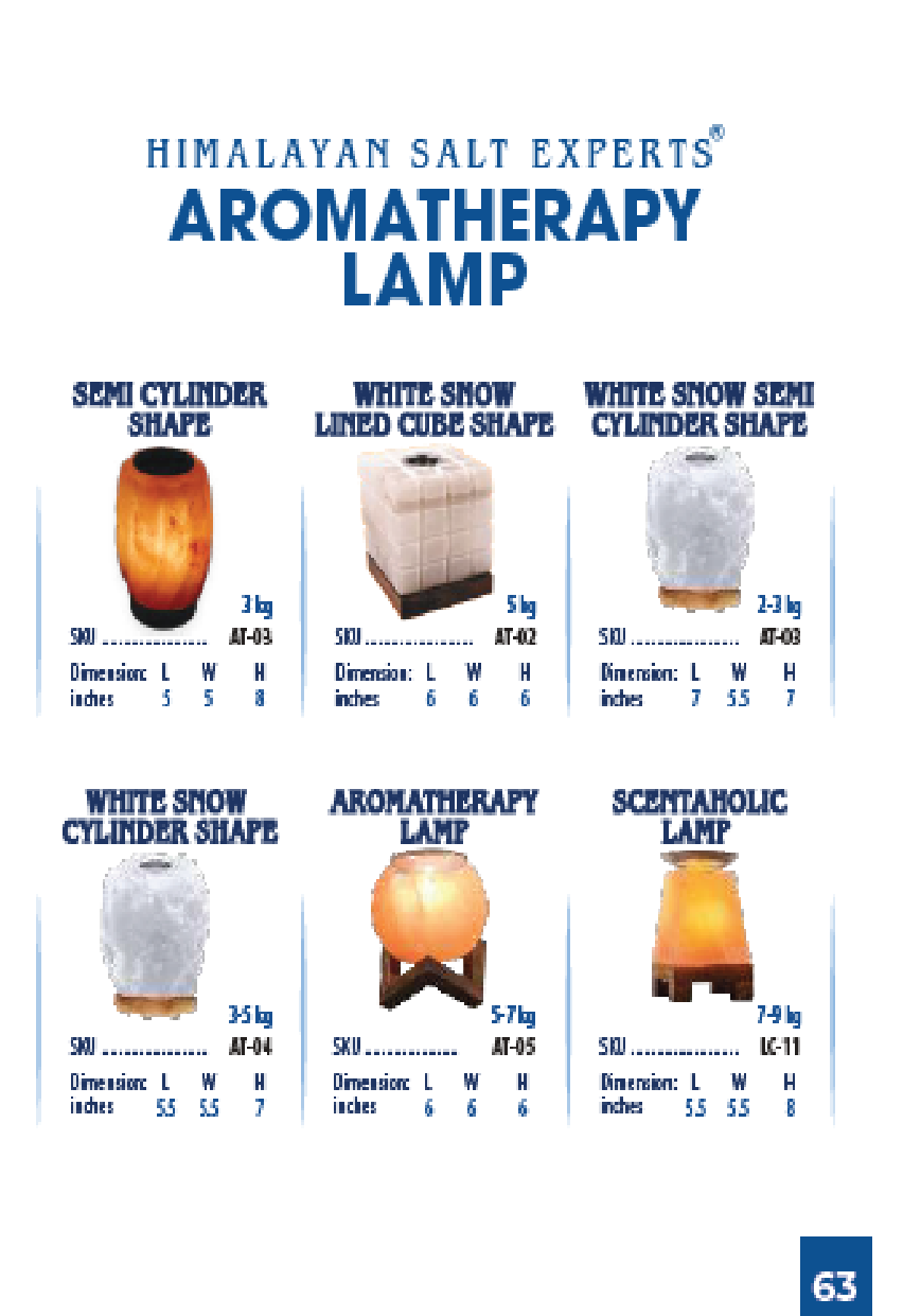 Himalayan Pink Salt Aromatherapy Lamp Collection