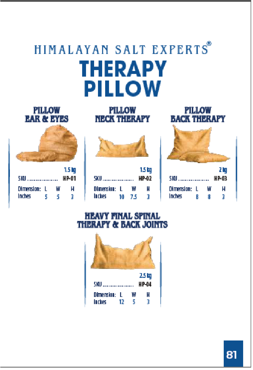 Himalayan Salt Therapy Pillows | Natural Relief for Neck, Back & Joints