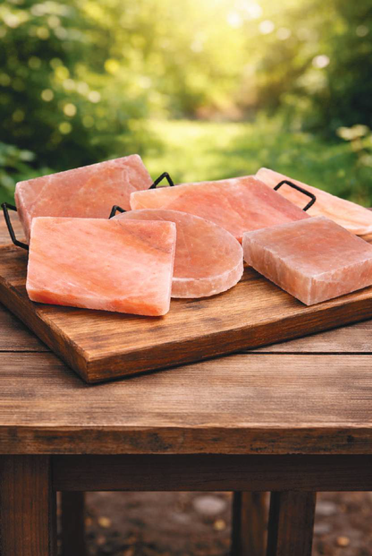 Himalayan Salt Square Plates- 2.5 Kg 8x8x1 with Groove