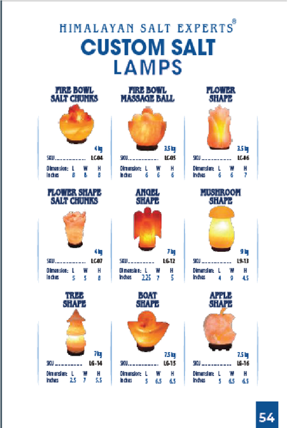 Handcrafted Custom Shaped Himalayan Pink Salt Lamp