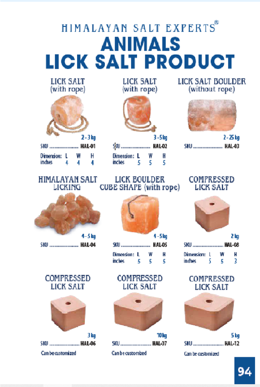 Himalayan Compressed Lick Salt 10Kgs