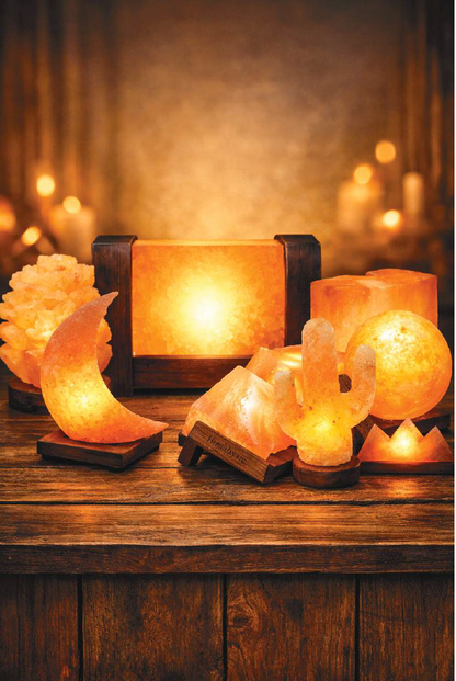 Himalayan Salt Lamp Round Flower Shape