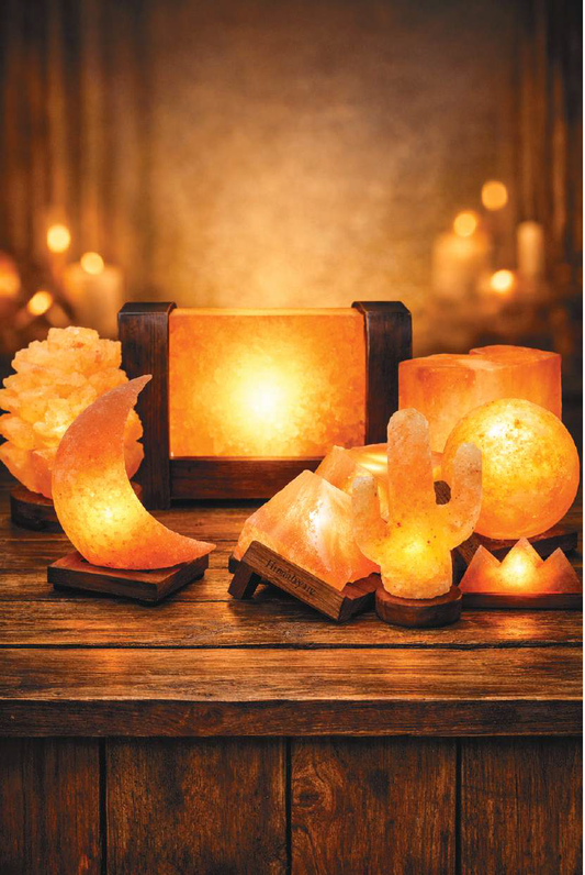 Himalayan Salt Lamp Round Flower Shape