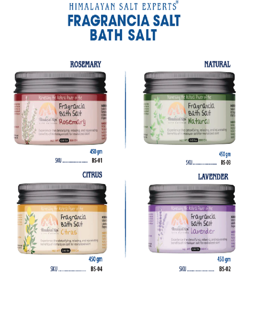 Himalayan Salt Scrub With Rosemery Essentil Oil 350 Grm