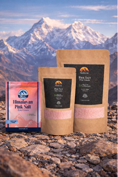 Himalayan Light Pink Salt 2-5Mm Coarse Bpa Free Sticker Standy Pouch 950 Grm