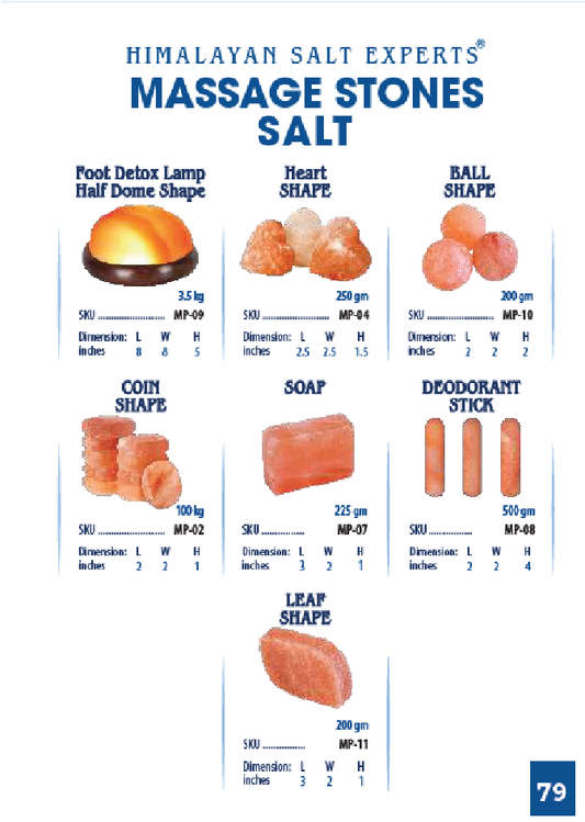 Himalayan Salt Heart Massage Stone